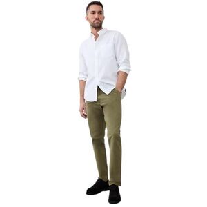 Men's Banana Republic Slim Fit Lived In Chino Green Work Travel Size 35